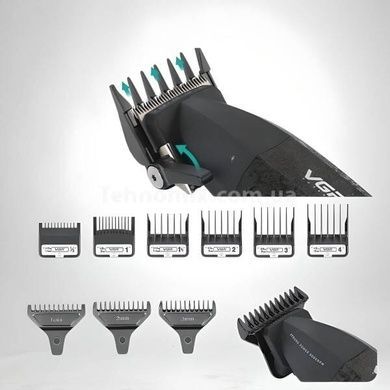 Комплект 2 в 1 акумуляторна машинка для стрижки + грумер VGR V-640 Чорна