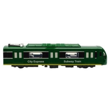Игрушка Поезд 22х4х5 см, с подсветкой, звуками, открытие дверей Зелёный