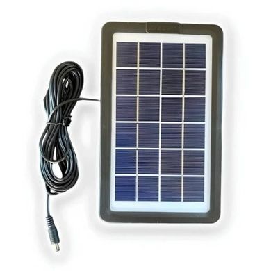 Фонарь аккумуляторный с солнечной панелью и лампочками 9000 mAh DAT AT-9016B LED Черный с оранжевым