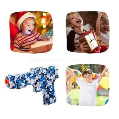 Пистолет с орбизами, зарядка USB Water gun M416 AND G-717 Белый с синим