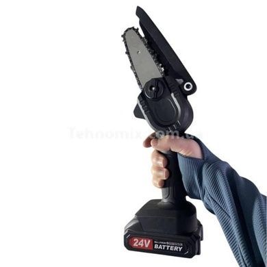 Пила цепная 6ˮ аккумуляторная 24V Li-ION 24Vf і 288Vf Черная