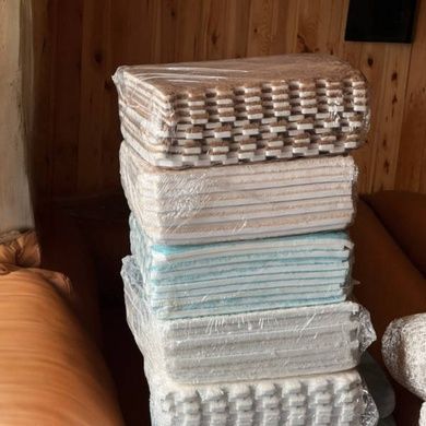 Килимок-пазл плюшевий 30&times;30см 10шт/уп floor mat AND 5579 Бежевий