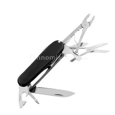 Ніж багатофункціональний туристичний мультитул 17в1 9см Traveler K5017ALL Black/Red/Blue/Orange/Green Чорний
