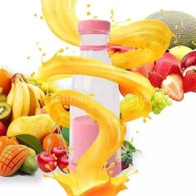 Портативный блендер FRESH JUICE мини блендер для смузи Розовый