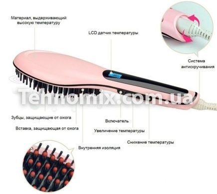 Електричний гребінець-випрямляч Fast Hair Straightener HQT-906