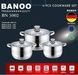 Набір посуду з нержавіючої сталі 6 предметів BANOO BN5002
