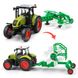 Игрушка Трактор с прицепом WY 900 D Farmland Зеленый