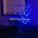 Нічник Дерево Сакури 160LED 1,5 м білий стовбур, Синій колір