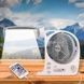 Вентилятор портативный аккумуляторный 6в1 на солнечной панели 3.2V/5500 мАч GD-8028/N283 Белый