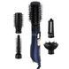 Фен-щетка для укладки Sokany SK-15007 Черная с синим
