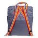 Рюкзак Fjallraven Kanken Сірий кольорова ручка