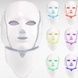 LED-маска для світлотерапії обличчя та шиї з 7 режимами Beauty Technology Біла