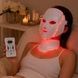 LED-маска для світлотерапії обличчя та шиї з 7 режимами Beauty Technology Біла