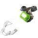 Фонарь налобный аккумуляторный 988-2+1LM micro USB