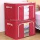 Сумка для речей та постільної білизни на 66л Storage box LY-766 Червона в горошок