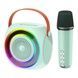 Портативная колонка караоке система с микрофоном XO F42 Dazzling RGB Голубой