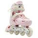 Ролики детские раздвижные размер 34-38 Scale Sports Pink LF 605 Розовые с белым