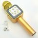 Караоке микрофон bluetooth WS-1818 Gold + Чехол