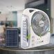 Вентилятор портативный аккумуляторный 6в1 на солнечной панели 3.2V/5500 мАч GD-8028/N283 Белый