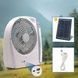 Вентилятор портативный аккумуляторный 6в1 на солнечной панели 3.2V/5500 мАч GD-8028/N283 Белый