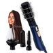Фен-щетка для укладки Sokany SK-15007 Черная с синим