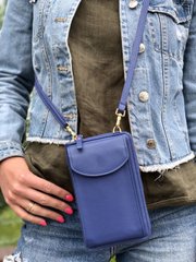УЦЕНКА! Жіночий гаманець-сумка Wallerry ZL8591 (УЦ-№-29) Синій