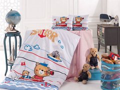 Постельное белье в кроватку для новорожденных Nazenin Sailor Ранфорс Хлопок