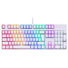Клавиатура с разноцветной подсветкой Белая