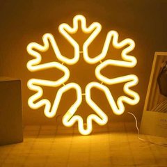 Фигура декоративная Снежинка LED 40см Желтый