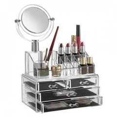 УЦЕНКА! Акриловый органайзер Cosmetic Storage Box для косметики с зеркалом (УЦ-№194)