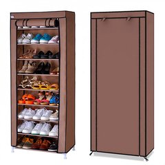 Складной шкаф для обуви Shoe Cabinet Shoe rack, 9 полок Коричневый