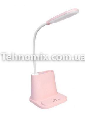 Розумна настільна світлодіодна лампа 3в1 з PowerBank Рожева
