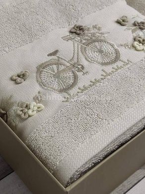 Рушники Pupilla Elanur bike bej Пеньє набір 2шт