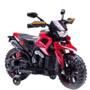 Мотоцикл дитячий акумуляторний для катання 2*6V4Ah, 35W JOY KT-60555 Чорний з червоним