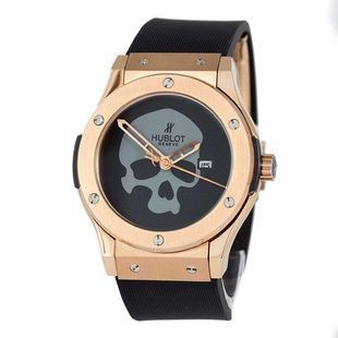Мужские часы HUBLOT с черепом, цвет золото