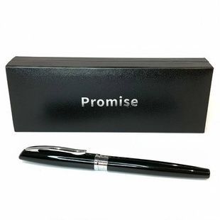 Ручка шариковая металлическая в подарочном футляре Promise 3129 Черная