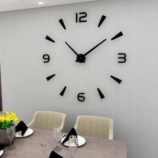 Настінні годинники 60-90см С-053 Арабські цифри + індекс Чорні