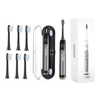 Ультразвукова зубна щітка Medica+ ProBrush 9.0 Ultrasonic + насадки (6 штук) (Японія) Чорна 50144