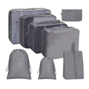 Набір органайзерів для зберігання речей дорожній Travel storage bag Наві-225 Сірий