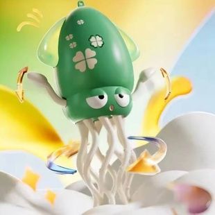 Игрушка аккумуляторная со световыми и звуковыми эффектами Танцующий осьминог 158-21C Зеленая