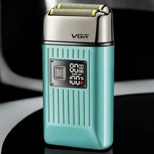 Бритва акумуляторна портативна для сухого та вологого гоління VGR V-357 Зелена