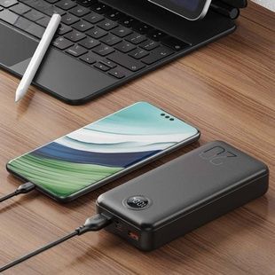 Power bank з дисплеєм 20000mAh XO PR239 USB-C 20W/USB-A 22.5W Чорний