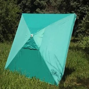 Зонт квадратный с клапаном 3*3м Зеленый