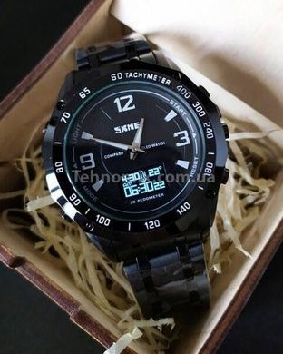 Часы мужские тактические Skmei Kompass PRO Black