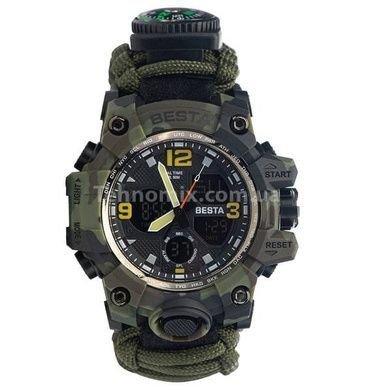 Часы мужские тактические Besta Life Pro Khaki с компасом
