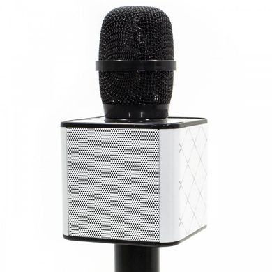 Портативний бездротовий мікрофон караоке Q7 чорний + чохол