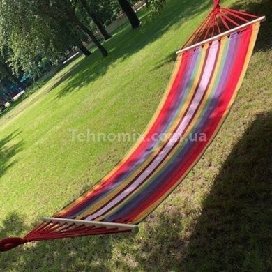 Гамак с планками 120*200см Разноцветные полосы