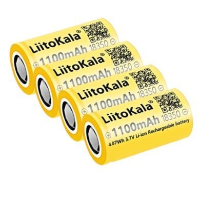 Аккумулятор 18350 1100mAh LiitoKala Желтый