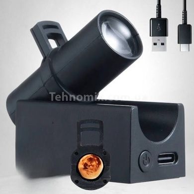 Проектор Луна светодиодный USB HA-126 Черный