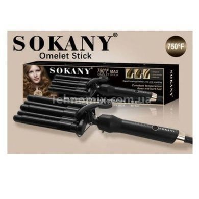 Плойка для завивки волосся 5 хвиль SOKANY SK-670 Чорна